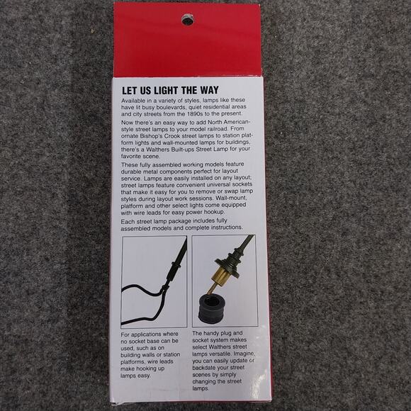 Walthers CORNERSTONE 933-1082 HO Scale Built-ups Small Street Lamps Scenery Kit - Picture 3 of 4